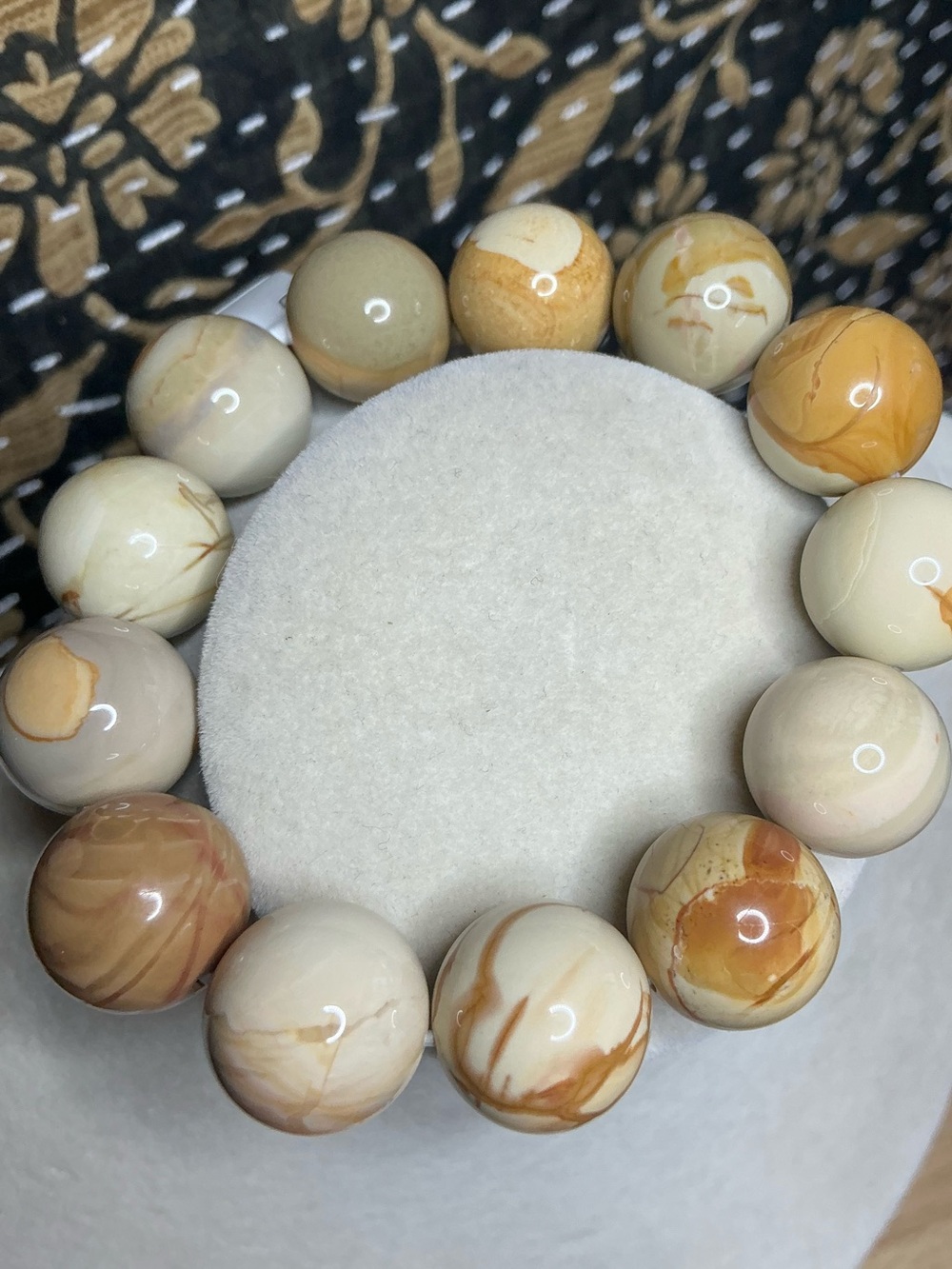 HQ RARE Carmel Swirl Alashan 15mm